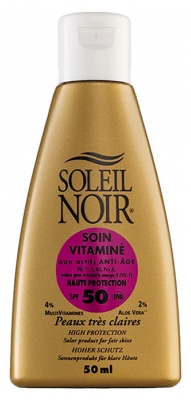 Soleil Noir Soin Vitaminé Haute Protection SPF50 50 ml
