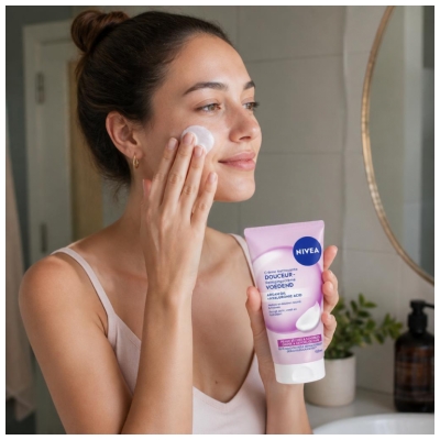 Nivea Crème Nettoyante Douceur Peaux Sèches et Sensibles 150 ml