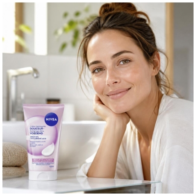 Nivea Crème Nettoyante Douceur Peaux Sèches et Sensibles 150 ml