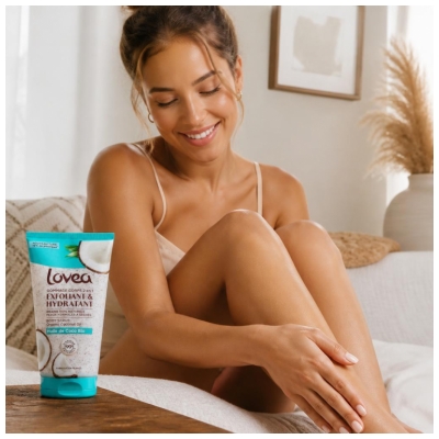 Lovea Gommage Corps Hydratant & Exfoliant Huile de Coco Bio 150 ml