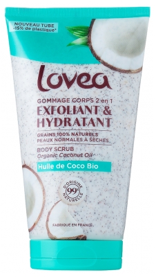 Lovea Gommage Corps Hydratant & Exfoliant Huile de Coco Bio 150 ml