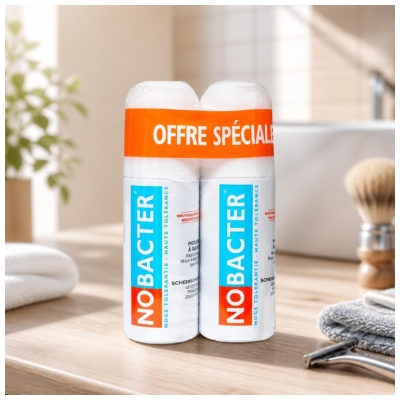 Mousse à raser Vichy Homme SensiBaume Lot de 2 x 200 ml