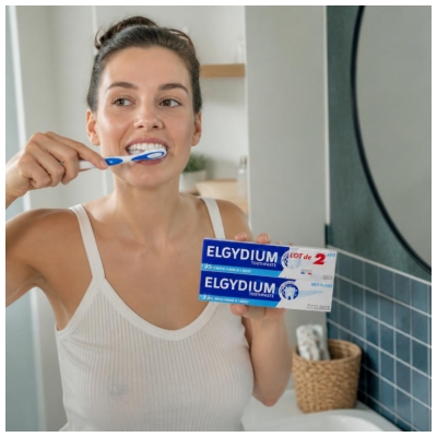 Elgydium Dentifrice Anti Plaque 2 x 75 ml