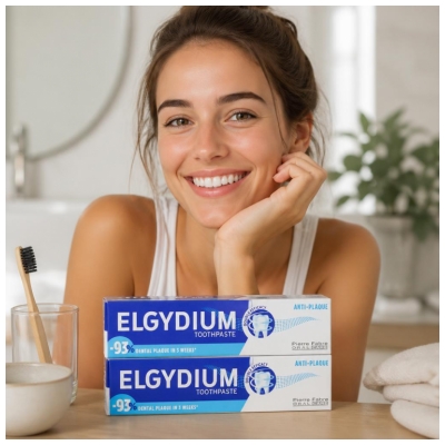 Elgydium Dentifrice Anti Plaque 2 x 75 ml