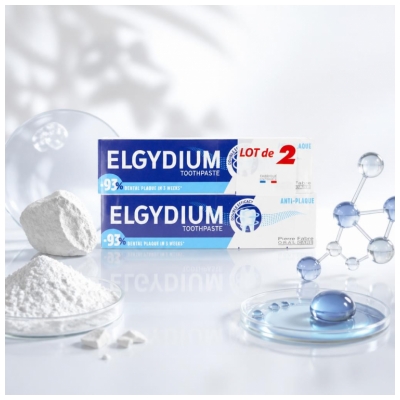 Elgydium Dentifrice Anti Plaque 2 x 75 ml