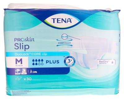 Tena ProSkin Slip Plus Changes Complets 30 Unités - Taille : Taille M