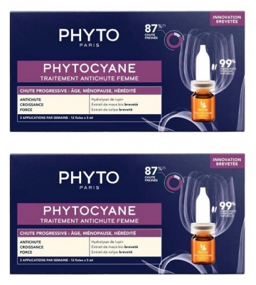 Shampoing Fortifiant Phyto Phytocyane pour Cheveux Fragiles et Ternes