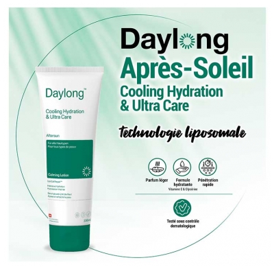 Daylong Cooling Hydration & Ultra Care Après Soleil Tous Types de Peaux 236 ml