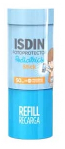Isdin Fotoprotector Éco-Recharge Invisible Stick Pediatrics Protection Solaire Rechargeable en Stick Pour Les Enfants SPF 50 20 g