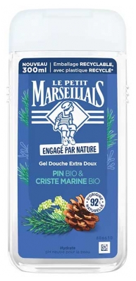 Le Petit Marseillais Gel Douche Extra Doux Pin Bio & Criste Marine Bio 300 ml
