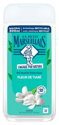 Le Petit Marseillais Gel Douche Hydratant Extra Doux Fleur de Tiaré 300 ml