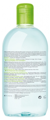 Bioderma Sébium H2O Eau Micellaire Purifiante Peaux Mixtes à Grasses Lot de 2 x 500 ml