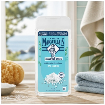 Le Petit Marseillais Gel Douche Hydratant Extra Doux Sel Marin 300 ml