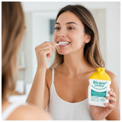 Gifrer Bicare+ Poudre Blancheur Fraîcheur Menthe Verte 60 g