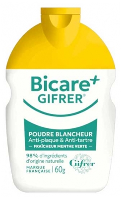 Gifrer Bicare+ Poudre Blancheur Fraîcheur Menthe Verte 60 g