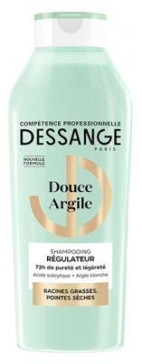 Dessange Douce Argile Shampoing Régulateur Pointes Sèches Racines Grasses 280 ml