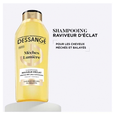 Dessange Mèches Lumières Shampoing Raviveur d'Éclat Cheveux Balayés ou Méchés 280 ml