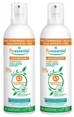 Spray Aérien Assainissant aux Huiles Essentielles - Lot de 2 x 500 ml