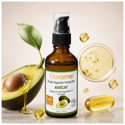Florame Huile Végétale Vierge d'Avocat Bio 50 ml