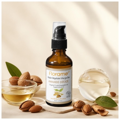 Florame Huile Végétale Vierge d'Amande Douce Bio 50 ml