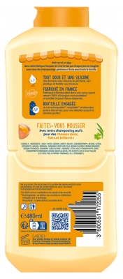 Dop Shampoing Fortifiant Oeufs pour Tous les Types de Cheveux 480 ml