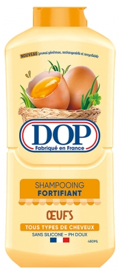 Dop Shampoing Fortifiant Oeufs pour Tous les Types de Cheveux 480 ml
