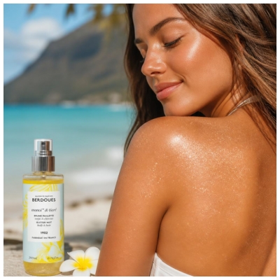 Berdoues Brume Pailleté Corps et Cheveux Monoï & Tiaré 200 ml