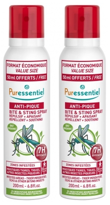 Puressentiel Anti-Pique lotion Répulsive Zones Infestées, Lot de 2 x 150 ml