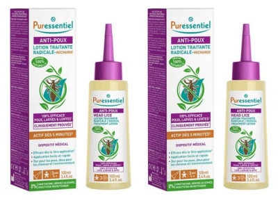 Shampooing traitant anti-poux bio en lot de 2 flacons de 150 ml