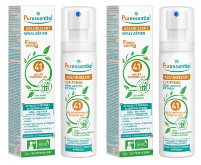 Spray Assainissant aux Huiles Essentielles - Lot de 2 x 120 ml