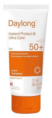 Daylong Instant Protect & Ultra Care Peaux Normales à Sèches Lotion Hydratante SPF50+ 50 ml 