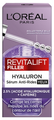 L'Oréal Paris Revitalift Filler Hyaluron Sérum Anti-Rides Yeux Peaux Matures 20 ml