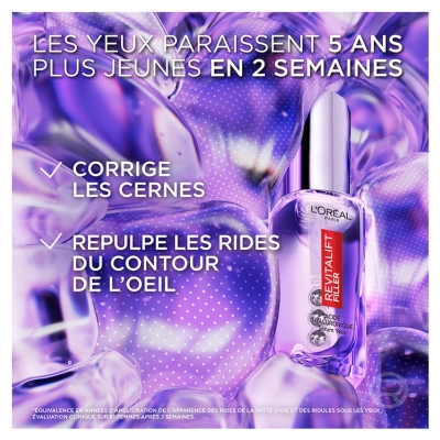 L'Oréal Paris Revitalift Filler Hyaluron Sérum Anti-Rides Yeux Peaux Matures 20 ml