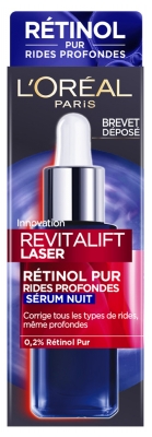 L'Oréal Paris Revitalift Laser Sérum Nuit 0.2% Rétinol Pur Rides Profondes 30 ml