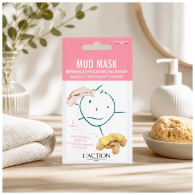 L'Action Paris Mud Mask Masque Exfoliant Lissant 15 g