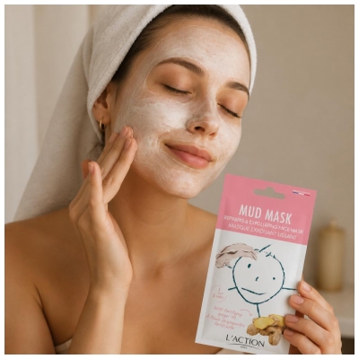 L'Action Paris Mud Mask Masque Exfoliant Lissant 15 g