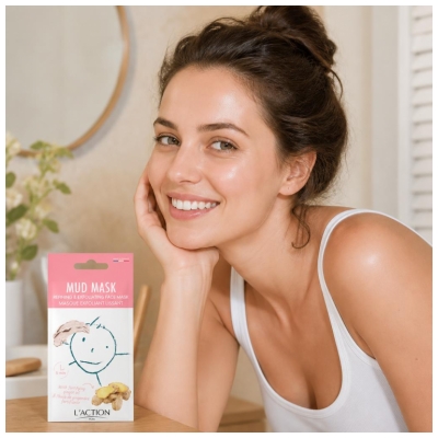 L'Action Paris Mud Mask Masque Exfoliant Lissant 15 g