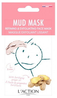L'Action Paris Mud Mask Masque Exfoliant Lissant 15 g