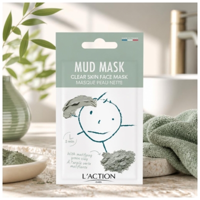 L'Action Paris Mud Masque Masque Peau Nette 15 g