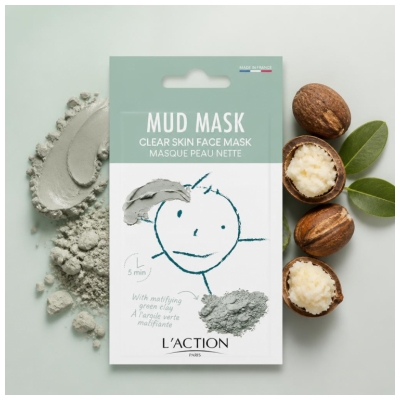 L'Action Paris Mud Masque Masque Peau Nette 15 g