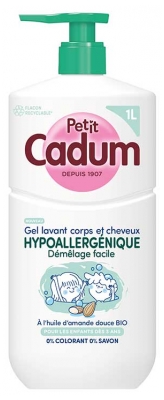 Cadum Petit Cadum Gel Lavant Corps et Cheveux Hypoallergénique Dès 3 Ans 1 L