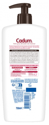 Cadum Crème Lavante Surgras Huile de Coco Peaux Sèches à Très Sèches 1 L