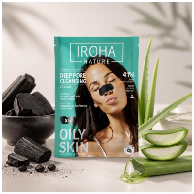 Iroha Nature Charbon Patchs Nez X 5