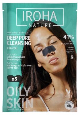 Iroha Nature Charbon Patchs Nez X 5