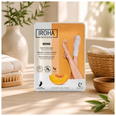 Iroha Masque Tissus Visage et Cou Hyaluronique Anti-Âge
