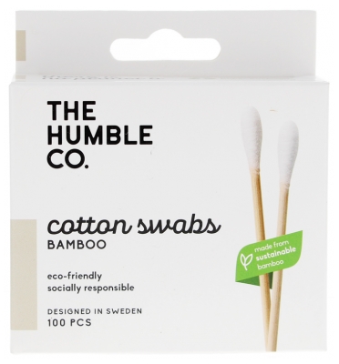 The Humble Co. Boite de 100 Cotons Tiges en Bambou
