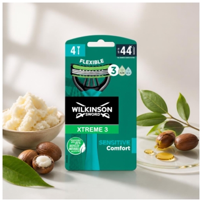 Wilkinson Xtreme 3 Sensitive Comfort 4 Rasoirs Jetables