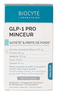Biocyte GLP-1 Pro Minceur Satiété & Perte de Poids 60 Gélules