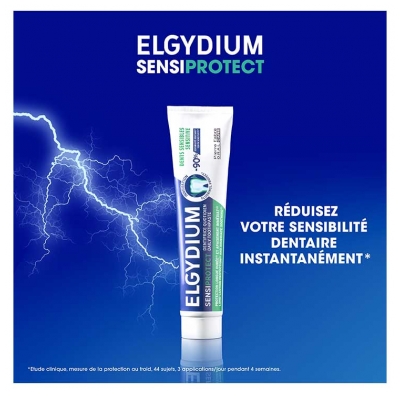 Elgydium Sensiprotect Dentifrice Quotidien Dents Sensibles Lot de 2 x 75 ml
