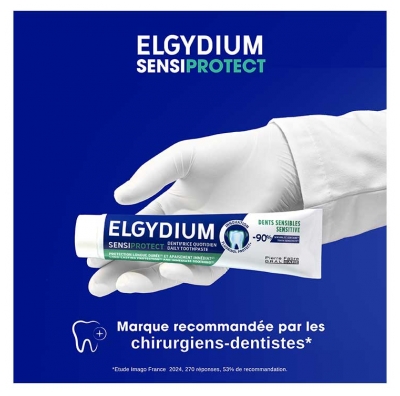 Elgydium Sensiprotect Dentifrice Quotidien Dents Sensibles Lot de 2 x 75 ml